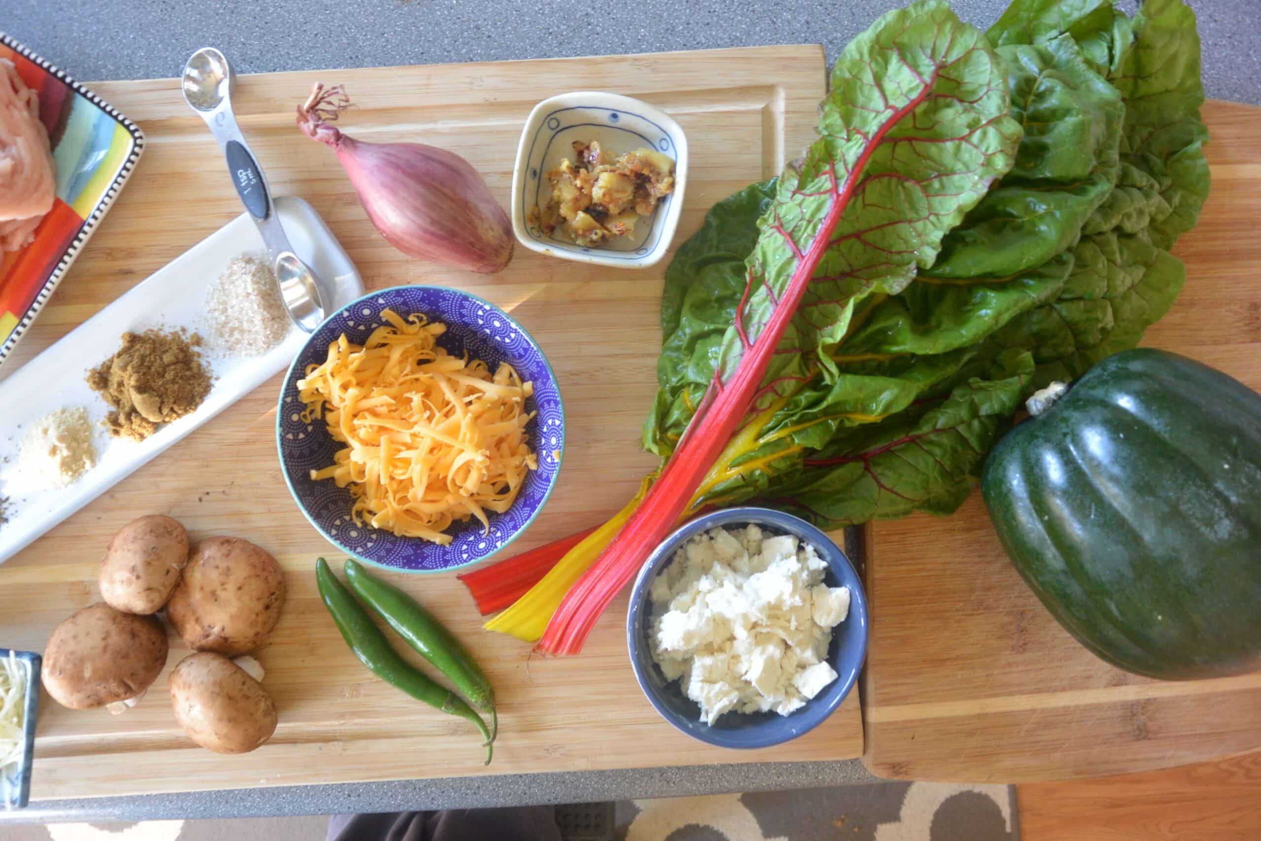 Stuffed Acorn Squash Ingredients