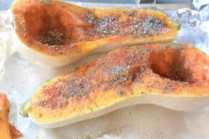 Butternut Squash with seasoning