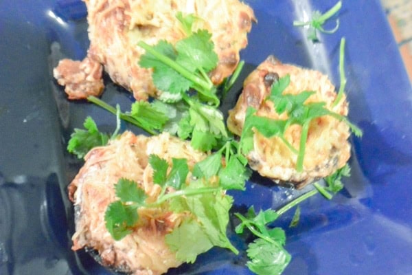 Bacon Habanero Stuffed Mushrooms