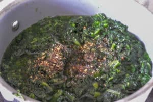 Spicy Cheese Spinach