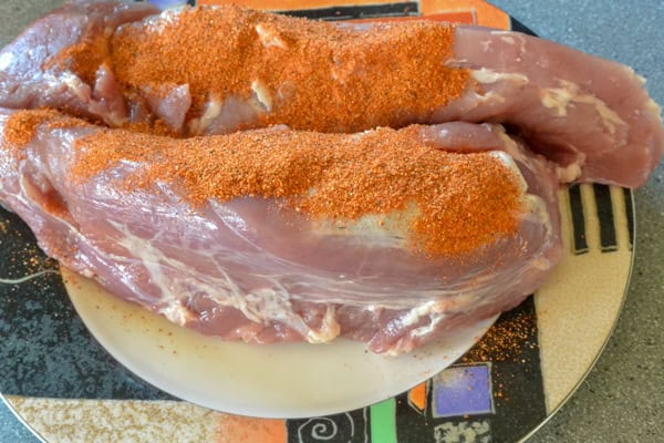 Spicy Roasted Pork Tenderloin with Zesty Pinto Beans Recipe