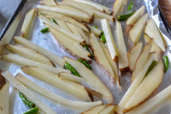 Spicy Crunchy Baked French Fries