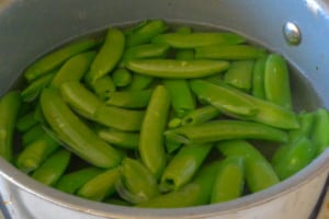 Garlic Ginger Sugar Snap Peas