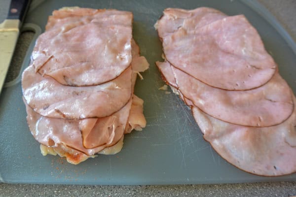 Thin sliced ham
