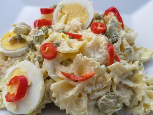 Bow tie Tuna Pea Pasta Salad