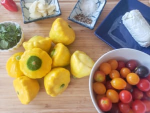 Roasted Herb Garlic Pattypan Squash