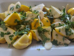 Roasted Herb Garlic Pattypan Squash