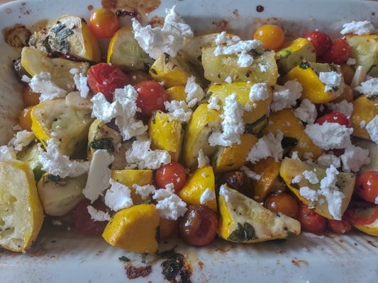 Roasted Herb Garlic Pattypan Squash