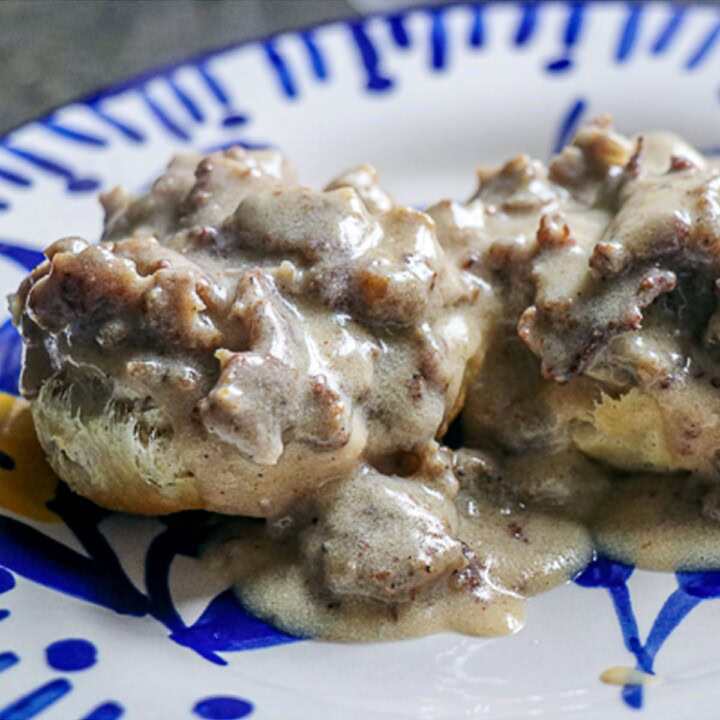 Bacon Gravy on a plate