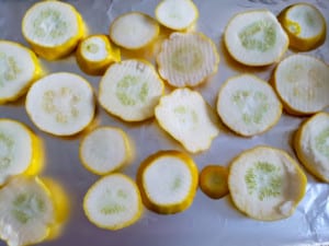 Garlic Herb Asparagus Featuring Summer Squash