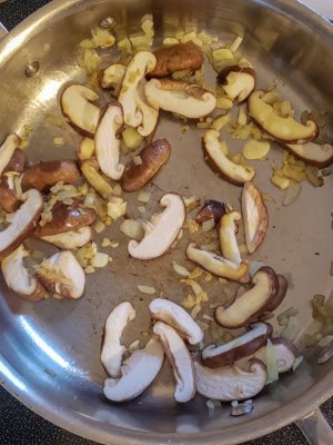 Mushrooms in a pan