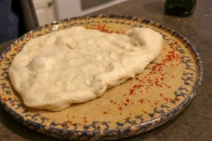 Homemade Mushroom Four Cheese Pizza