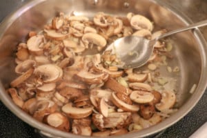 Homemade Mushroom Four Cheese Pizza