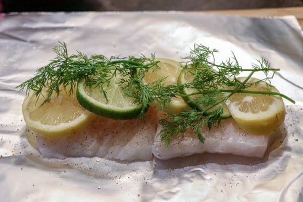 Citrus Dill Baked Cod