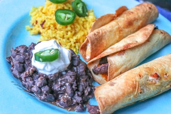 Air Fryer Beef Taquitos