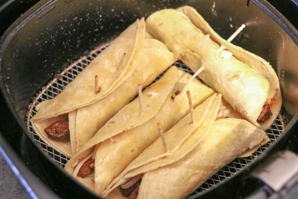 Air Fryer Beef Taquitos