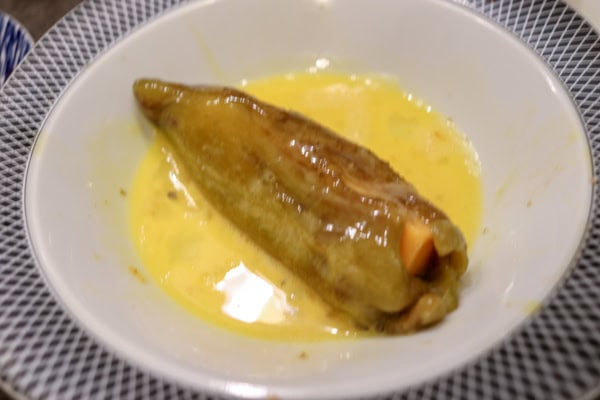 Chile Relleno in egg