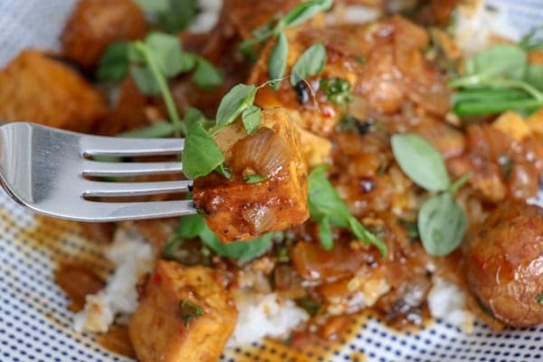 Thai Red Curry with Tofu and Potatoes