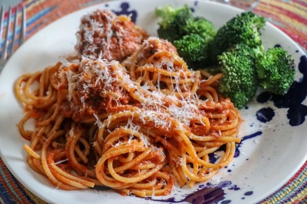 Spaghetti with Turkey Meatballs