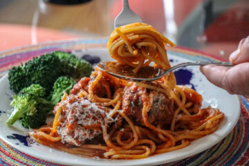 Spaghetti with Turkey Meatballs