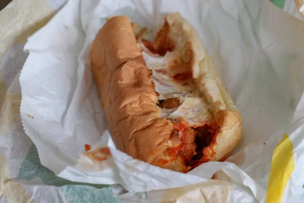 Turkey Meatball Sandwich