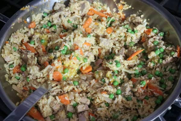 Cauliflower rice with veggies
