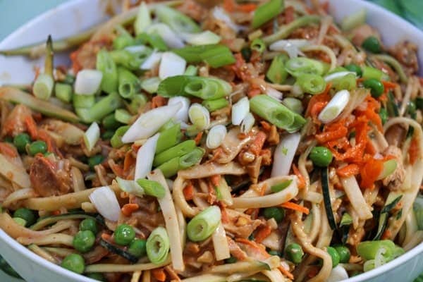 Sesame Peanut Zoodles