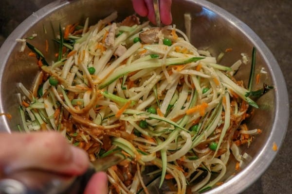 Sesame Peanut Zoodles