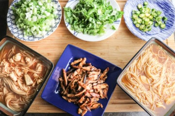 Ingredients for homemade Ramen