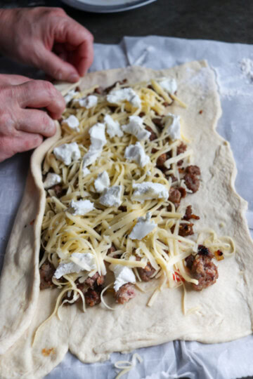 Sausage Cheese Stuffed Bread