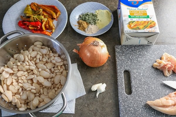 Chicken and White Bean Chili with Anaheim Peppers