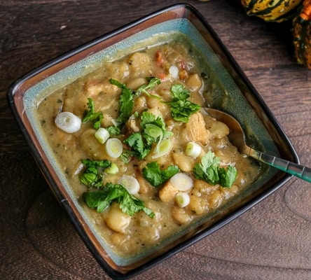 Chicken and White Bean Chili with Anaheim Peppers