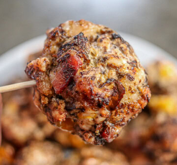 Bacon Cheeseburger Turkey Meatballs