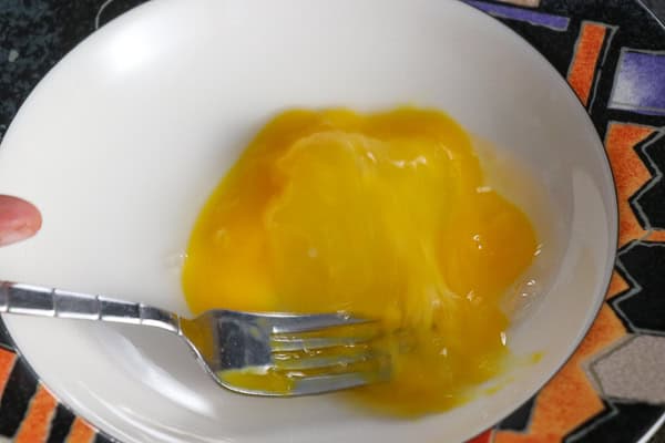 Egg with Fork