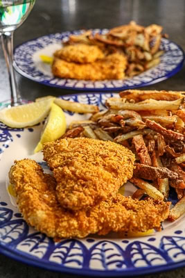 Crunchy Air Fryer Fish and Chips