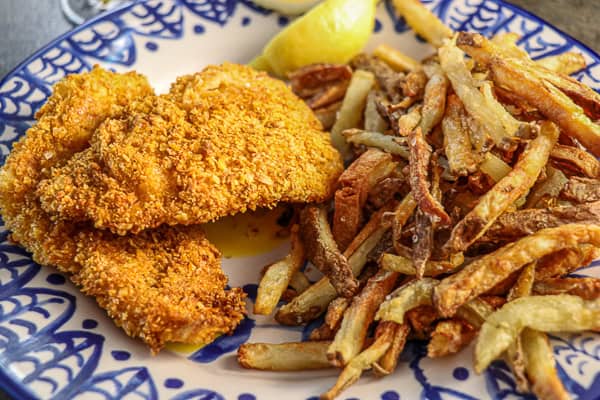 Crunchy Air Fryer Fish and Chips