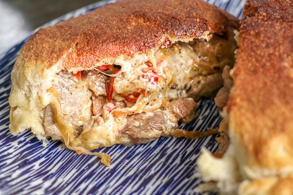 Philly Cheesesteak Calzones