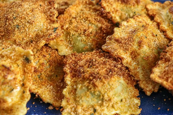 Spicy Cheesy Air Fryer Ravioli