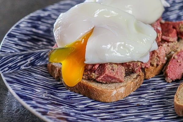 Corned Beef with Poached Egg