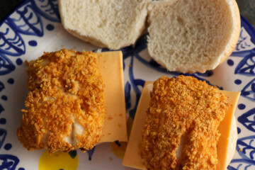 Crunchy Air Fryer Fish Sandwich