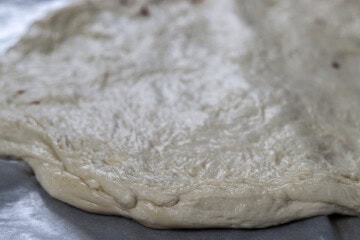 Homemade Pizza with Tomato and Pesto Ricotta Sauce