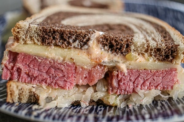 Reuben Sandwich with Homemade Thousand Island Dressing