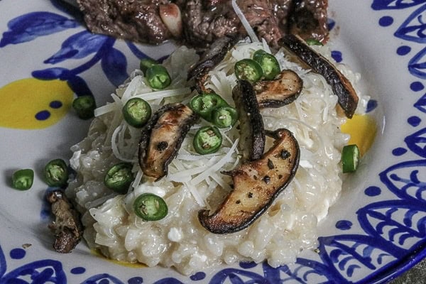 Cheesy Mushroom Risotto