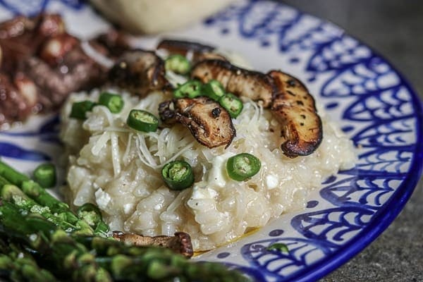 Cheesy Mushroom Risotto recipe