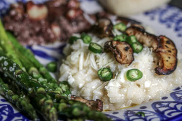 Cheesy Mushroom Risotto