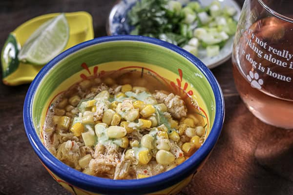Corn and crab soup