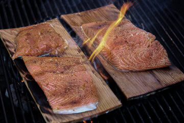 Grilled Cedar Plank Salmon