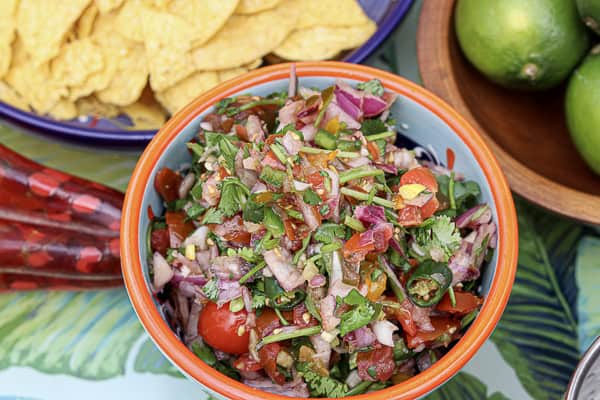 Pico De Gallo with chips