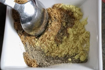 Bowl of spices and a spoon