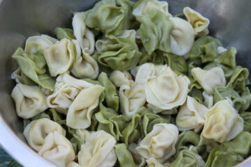 Tortellini and Cucumber Salad with Dill Dressing